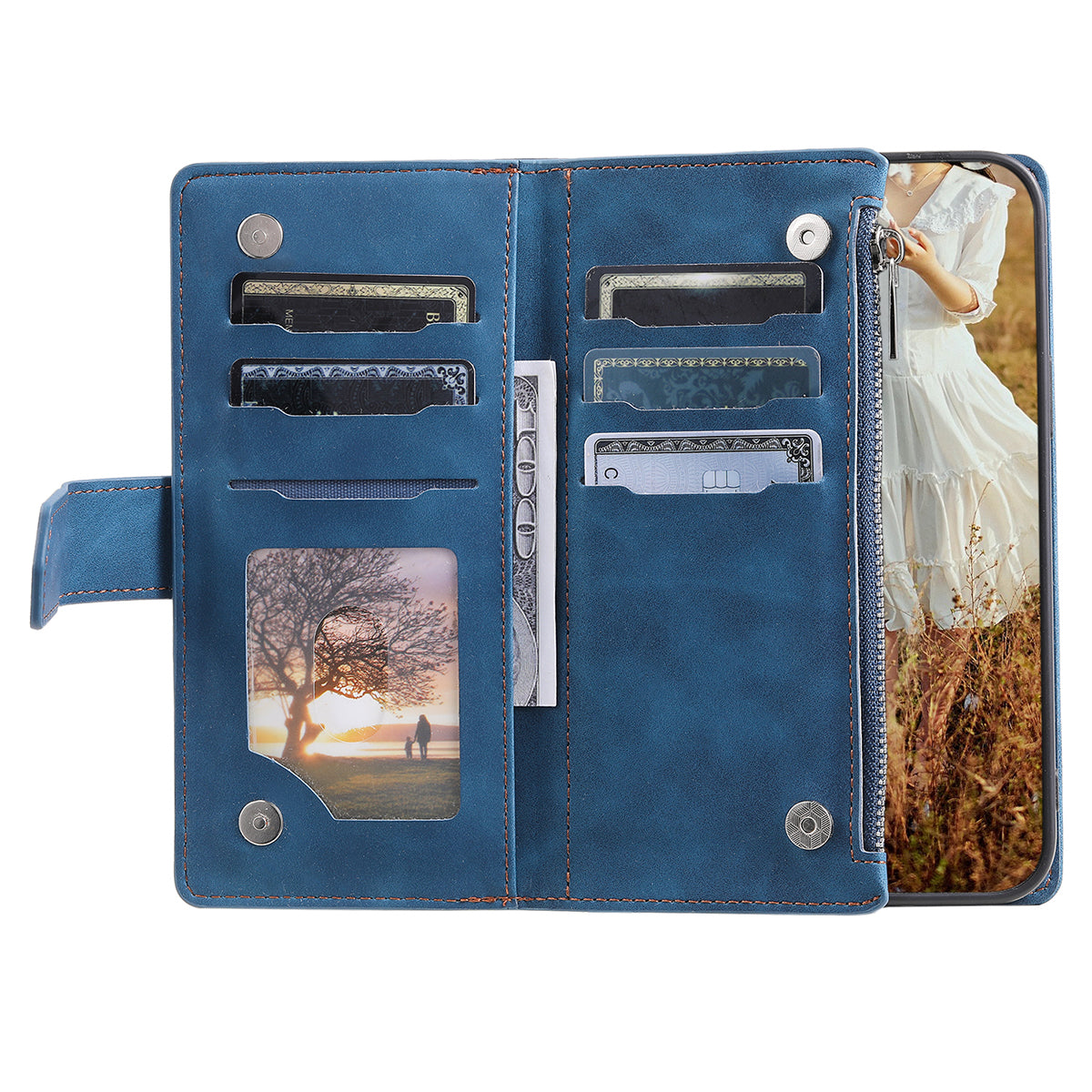 For Samsung Galaxy A14 4G / 5G PU Leather Phone Case Rhombus Imprinted Zipper Wallet Cover with Strap For Samsung Galaxy A14 4G / 5G PU Leather Phone Case Rhombus Imprinted Zipper Wallet Cover with Strap